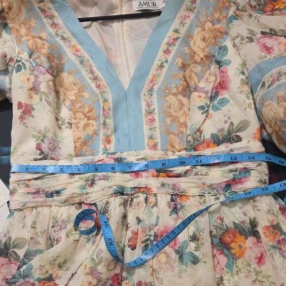 AMUR Elise Silk Mini Dress - Picture 5 of 10